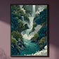 Japanese Waterfall Wall Art Printable Zen Nature Poster | Instant Download | Japanese Landscape Art | Minimalist Home Décor